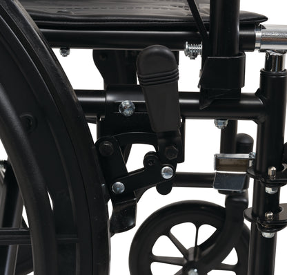 WC11616DS - Compass Health Wheelchair - Standard K1, 16" x 16", Desk Arm, Swing Away Foot Rest