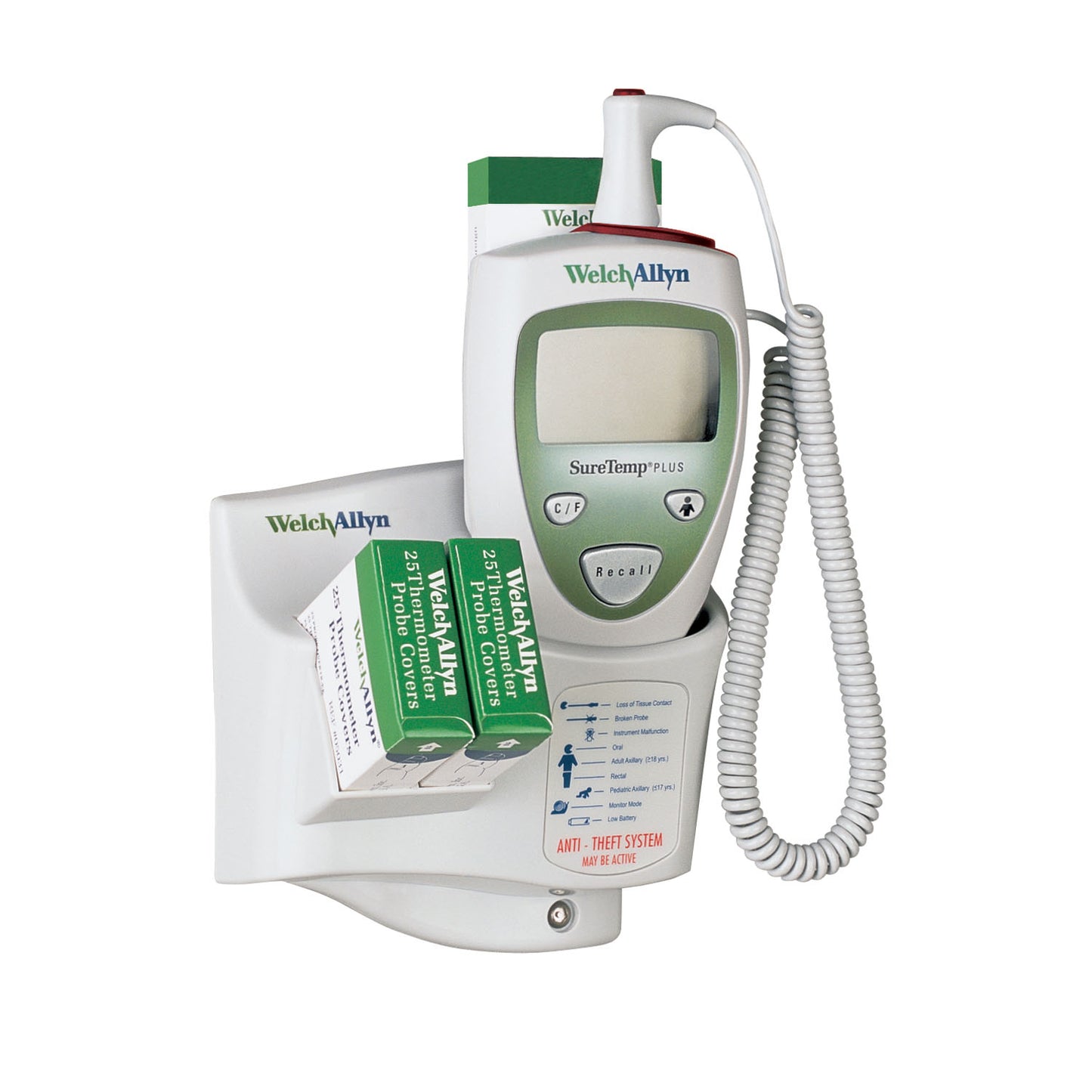 01690-300 - Welch Allyn SureTemp® Plus Electronic Thermometer Model 690 9ft Oral Probe, Oral Probe Well
