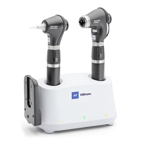 71-PM3LDE-US - Welch Allyn® 3.5V Diagnostic Set with PanOptic™ Ophthalmoscope, MacroView™ Plus Otoscope Universal Desk Set & Charger