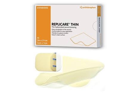 66807710 - Smith & Nephew REPLICARE◊ Thin - Hydrocolloid Dressing, 2" x 6", 10 ea/bx, 40 bx/cs