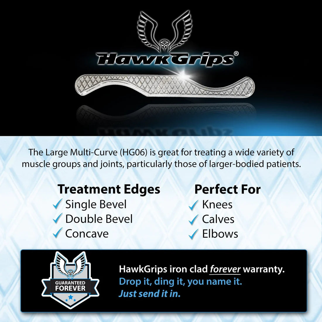 HG04 - HawkGrips Multi-Curve Instrument - Small, 1 ea
