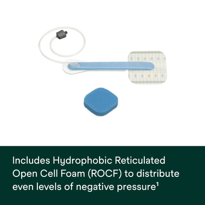 BKTF14X11S/10 - Solventum 3M™ Snap™ Therapy System - Bridge Dressing Kit, Foam, SecurRing™ Hydrocolloid, 14 cm x 11 cm, 10/cs