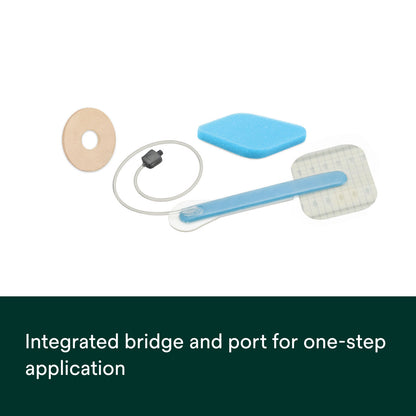 BKTF14X11S/10 - Solventum 3M™ Snap™ Therapy System - Bridge Dressing Kit, Foam, SecurRing™ Hydrocolloid, 14 cm x 11 cm, 10/cs